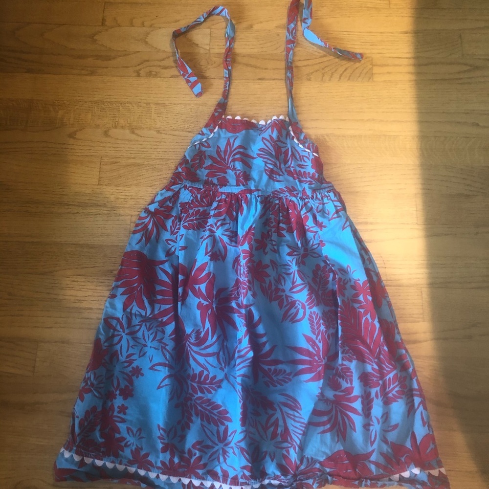 chez ami adorable red and blue sundress